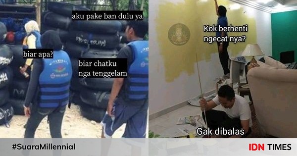 10 Meme Kocak Lika Liku Chat Gebetan Ini Bikin Galau