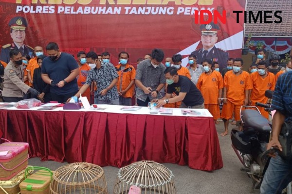 22 Orang Penjudi Ditangkap Polres Tanjung Perak