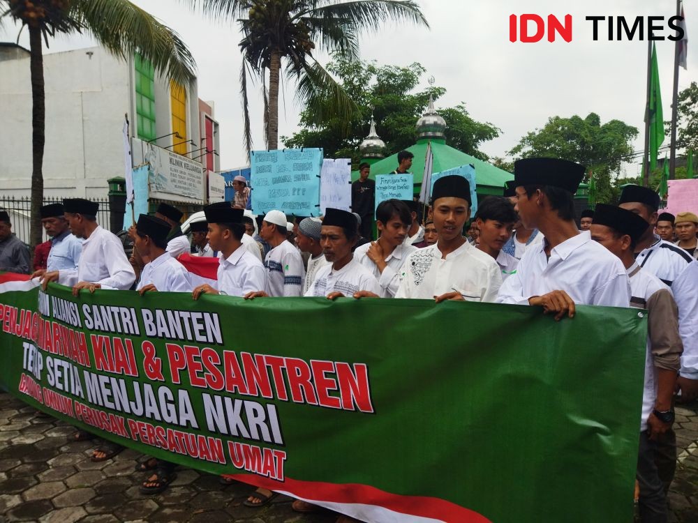 Geruduk PPP Banten, Ratusan Santri Desak Suharso Monoarfa Diadili