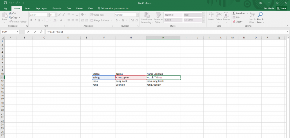 Cara Menggabungkan Kolom Di Excel, Mudah Dan Praktis