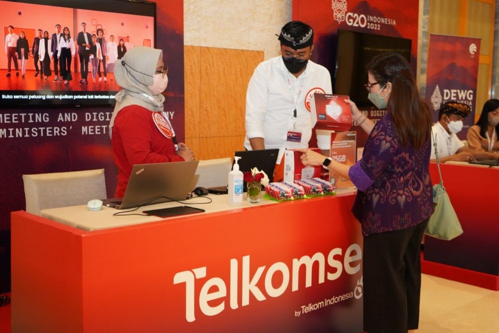 Event DEMM Momentum Telkomsel Showcase 5G ke Delegasi Internasional