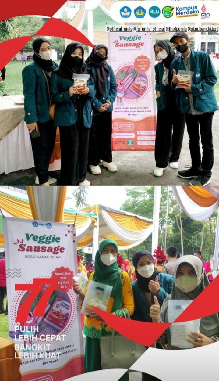 Keren! Mahasiswa Unila Bikin Sosis dari Jantung Pisang dan Tempe