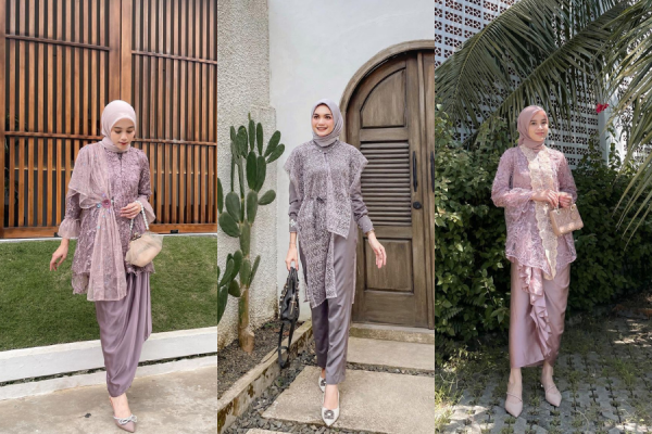 9 Outfit Brokat Kondangan Ala Selebgram, Manis!