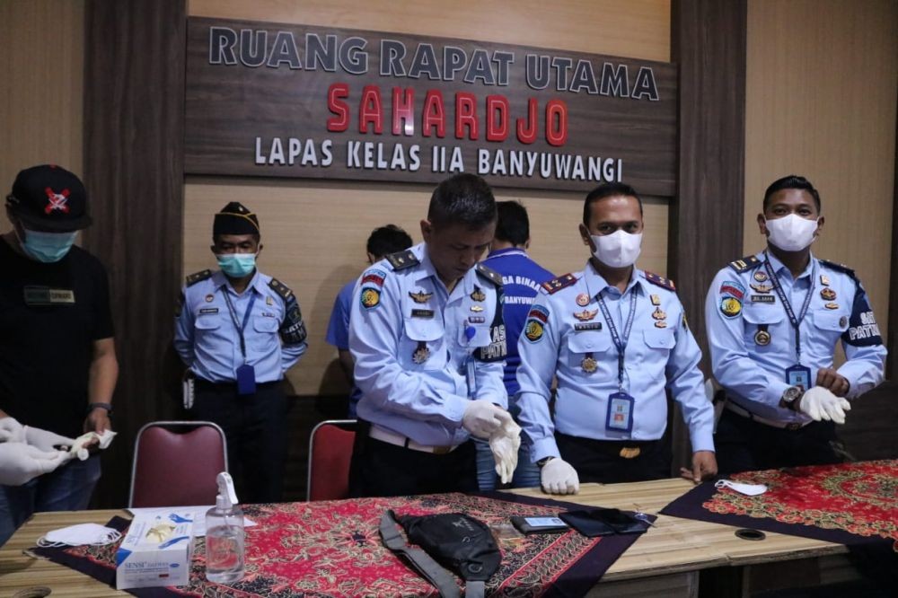 Selundupkan Sabu, 2 Napi dan 1 Kurir Kena OTT Lapas Banyuwangi