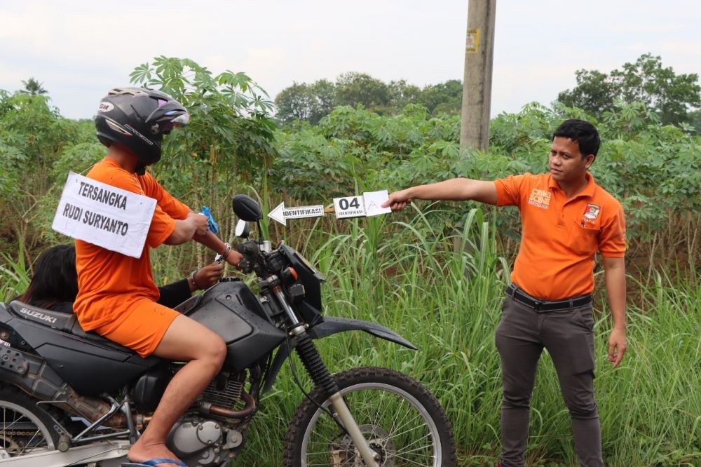 Rekonstruksi Polisi Tembak Polisi di Lampung, Fakta Baru Terungkap!