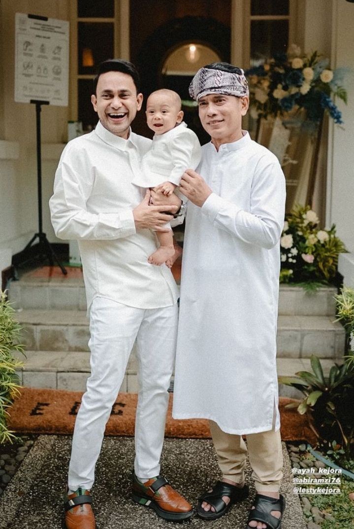 potret baby Leslar di pertunangan pamannya (instagram.com/tomy.askra)