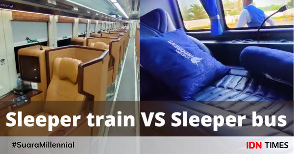 Perbedaan Sleeper Train Vs Sleeper Bus, Lebih Nyaman Mana?