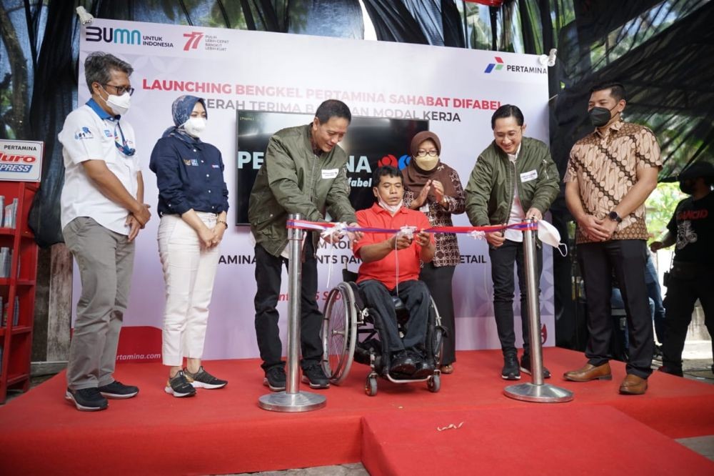 Bengkel Pertamina Sahabat Difabel Bisa Perbaiki Motor Roda Tiga hingga Kursi Roda