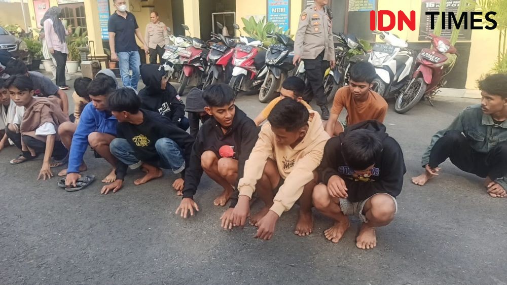 Puluhan Pelajar Bersenjata akan Tawuran di Bandar Lampung Ditangkap
