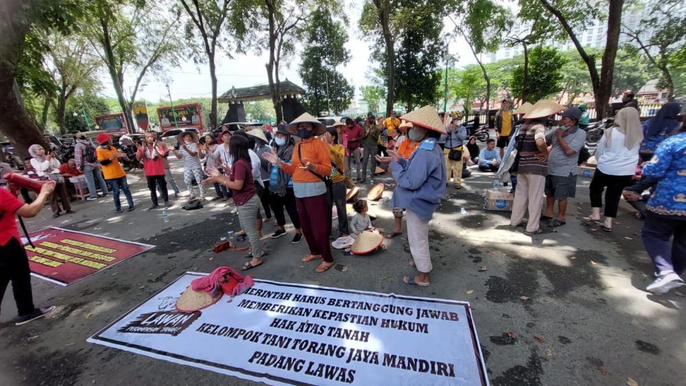 Aksi Demo Petani di Sumut, Tuntut Penyelesaian Konflik Tanah