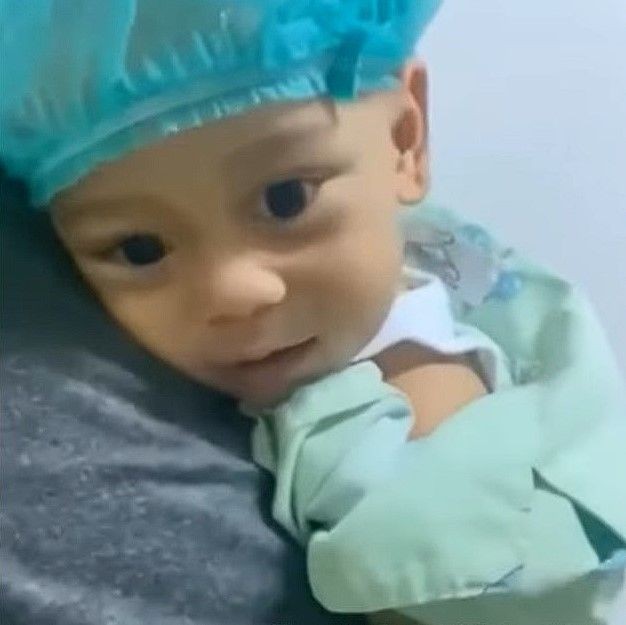 Baby Leslar dirawat di rumah sakit (youtube/LB LESTIBILLAR)