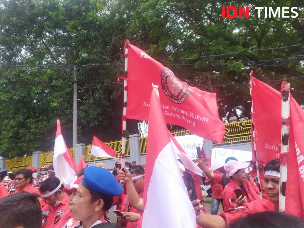 Aksi Pemuda Batak Bersatu Lampung Tuntut Keadilan bagi Brigadir Yosua