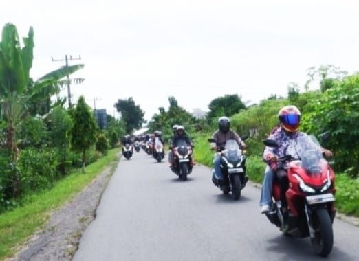 Hapelnas, Rider ADV160 Medan Touring ke Mari Hill Sibolangit