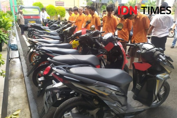 Pelaku Curanmor Lampung Akui Uang Kejahatan untuk Judi dan Open BO
