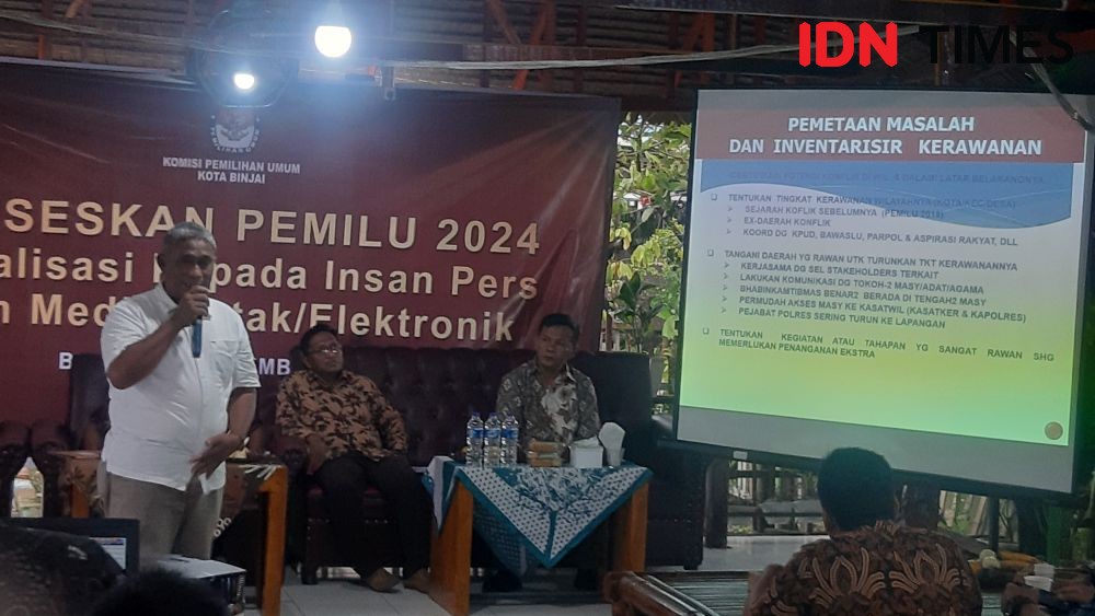 KPU Binjai Sosialisasikan Tahapan Pemilu, Polisi Petakan Daerah Rawan