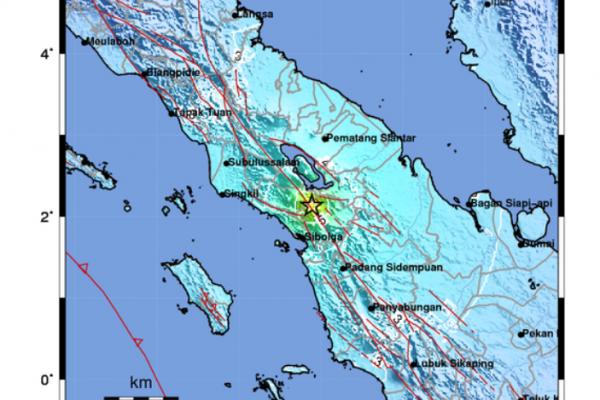 Gempa Di Tapanuli Utara Dipicu Aktivitas Sesar Besar Sumatra