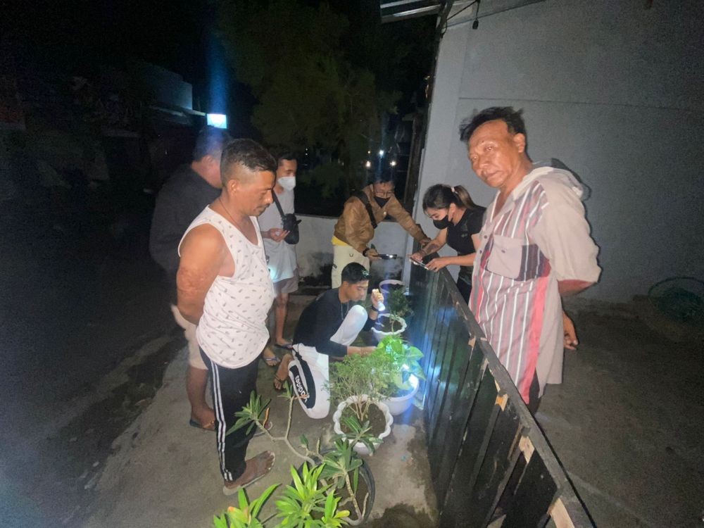 Sembunyikan Sabu di Pot Bunga,Pria di Mataram Lawan Polisi Pakai Pisau