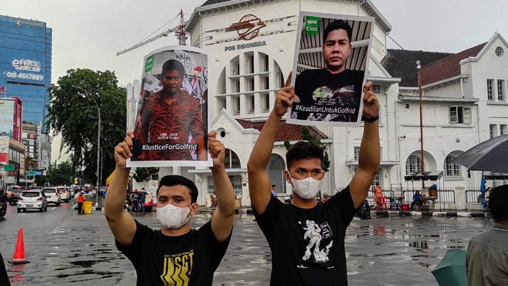 Aksi Kamisan Medan: 3 Tahun Kematian Golfrid, Keadilan Kian Kabur
