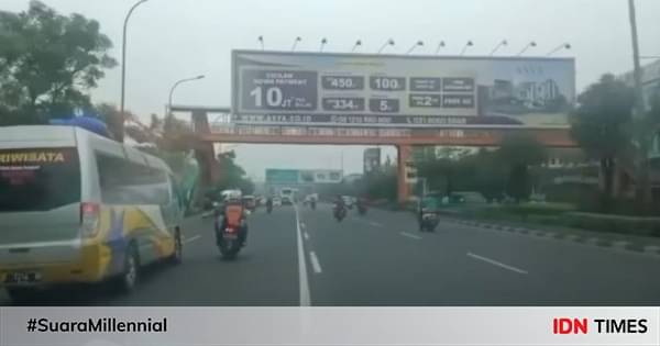 Viral, Aksi Petugas Dishub Kejar Mobil Travel Di Bekasi