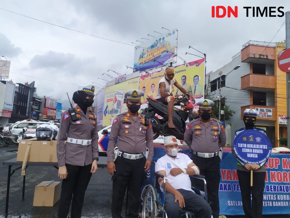 Operasi Zebra, Satlantas Polresta Bandar Lampung Tilang 531 Kendaraan