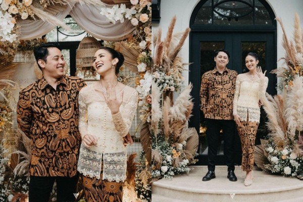 9 Makeup dan Kebaya Tunangan Aulia Sarah, Nuansanya Hangat