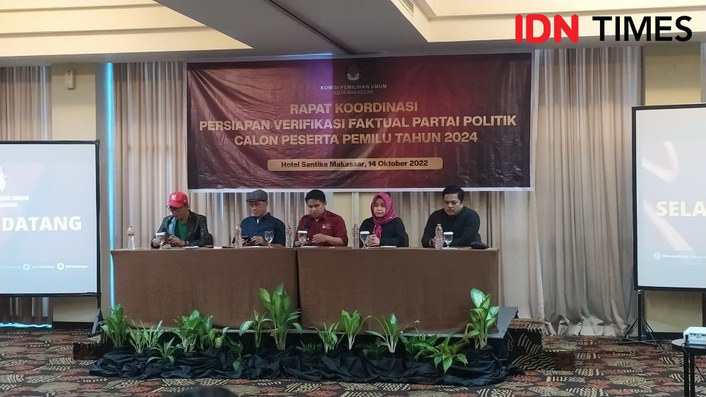 KPU Makassar Verfak Ulang Jumlah Anggota Lima Parpol