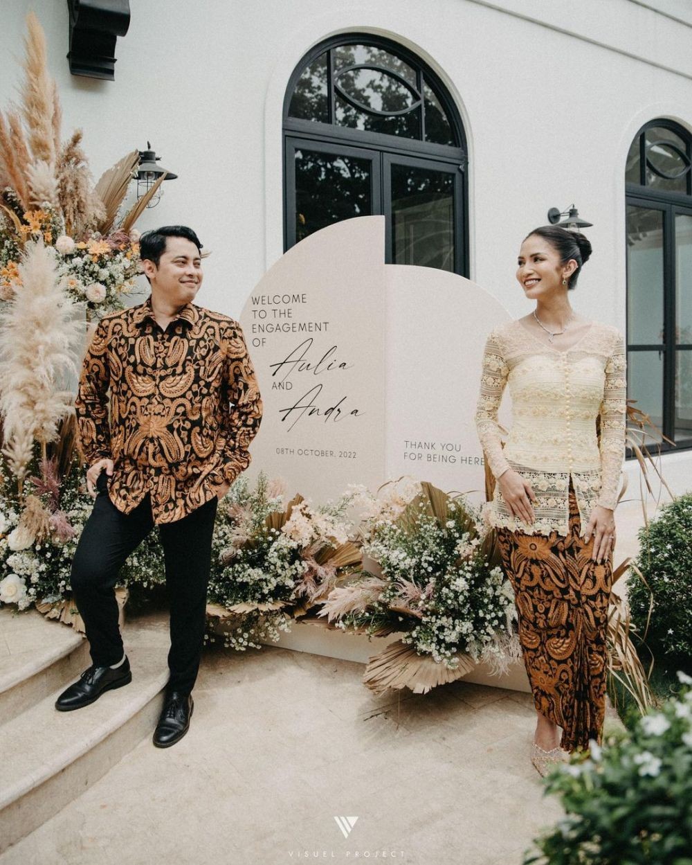 5 Dekorasi Tunangan Aulia Sarah, Penuh Dried Flowers Estetik