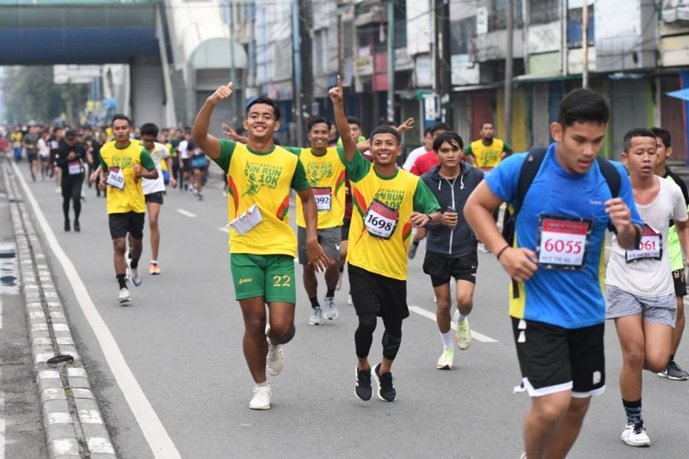 Liga 2 Ditunda, Skuat PSMS Ikut Lari Marathon 10 K