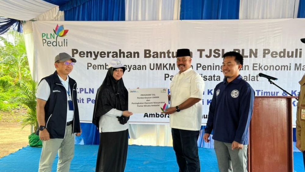 CSR PLN Peduli Kembangkan Wisata Pantai Ambalat di Kukar