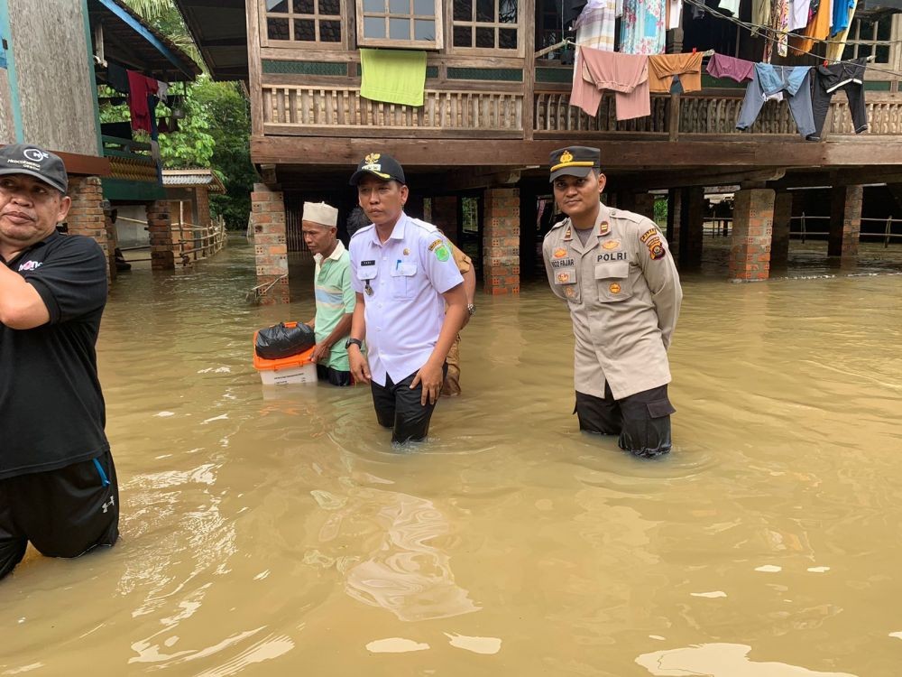 Sungai Keruh Meluap, 53 Rumah Warga di Muba Terendam Banjir