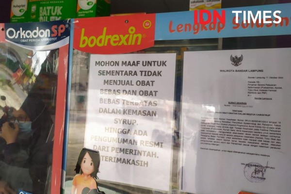 Apotek di Lampung Masih Pajang Obat Sirup di Etalase