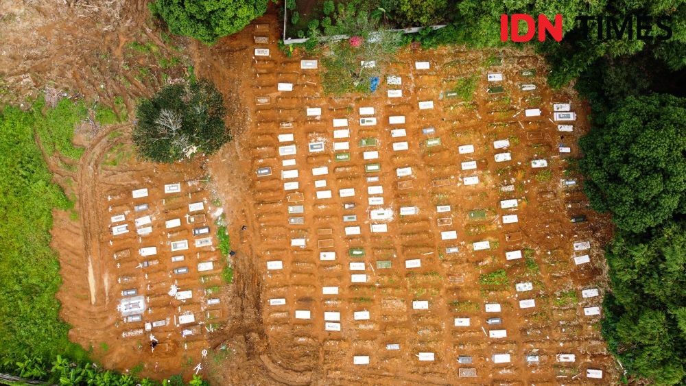 [FOTO] Penampakan Gamblang Pemakaman COVID-19 Macanda di Sulsel