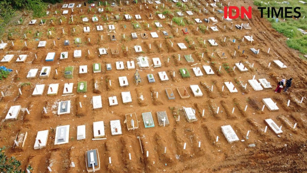 [FOTO] Penampakan Gamblang Pemakaman COVID-19 Macanda di Sulsel