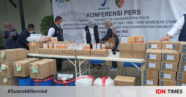 BPOM: Flurin Produk PT Yarindo Farmatama Tak Penuhi Standar