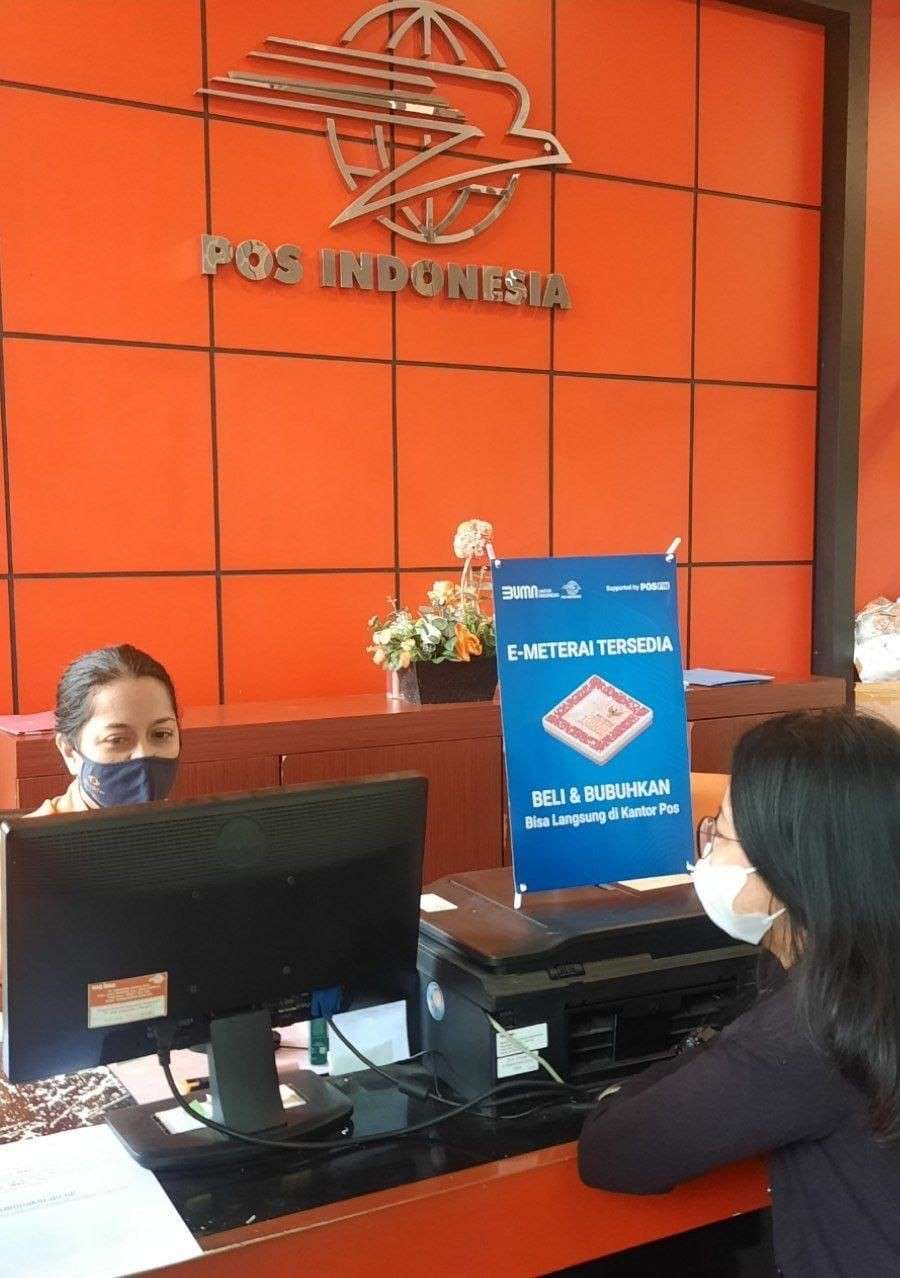 PT Pos Indonesia Sediakan E-Meterai