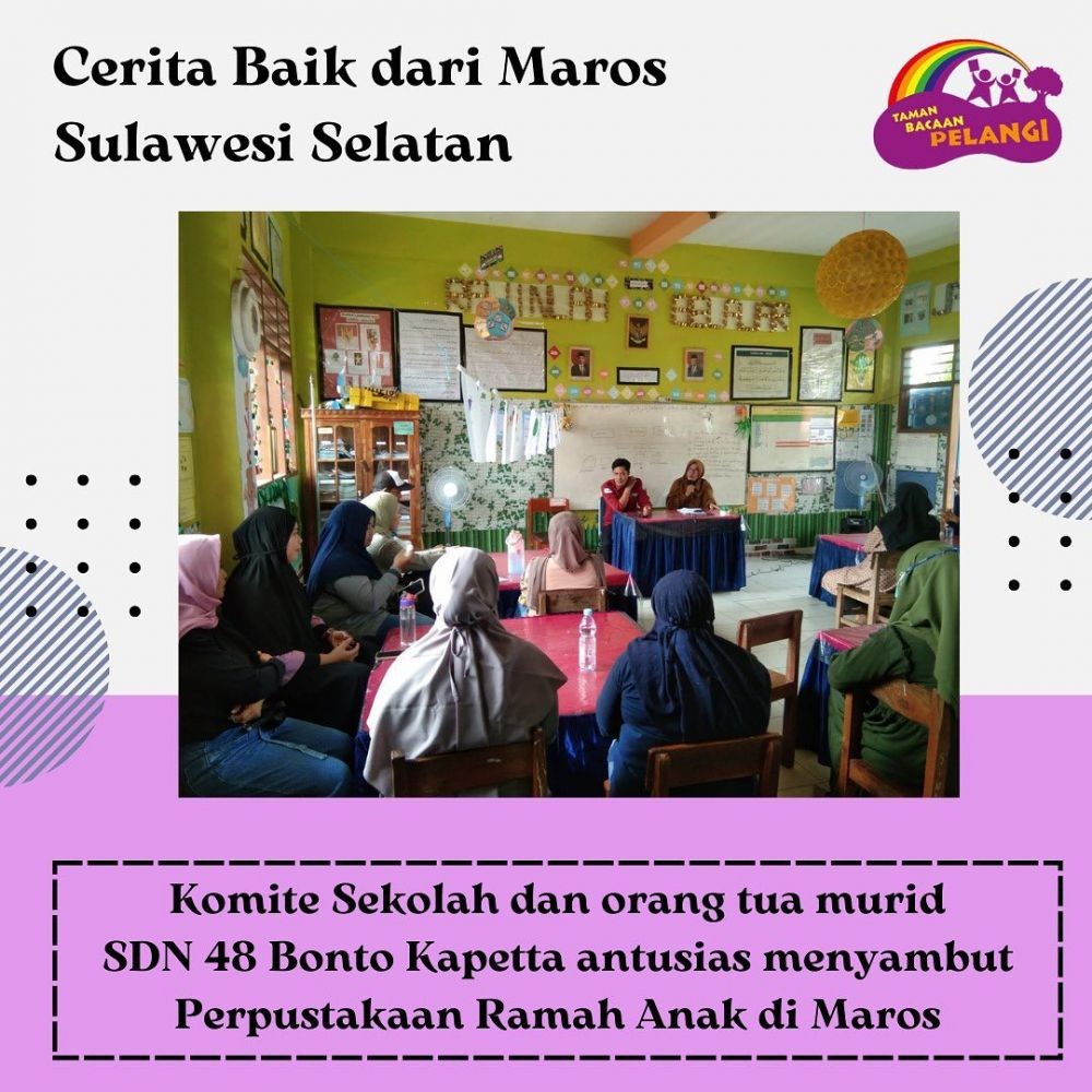 Taman Bacaan Pelangi Dirikan Green Library Pertama di Maros