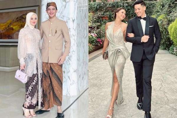 Ide OOTD Couple Untuk Kondangan Ala Pasangan Artis Indonesia