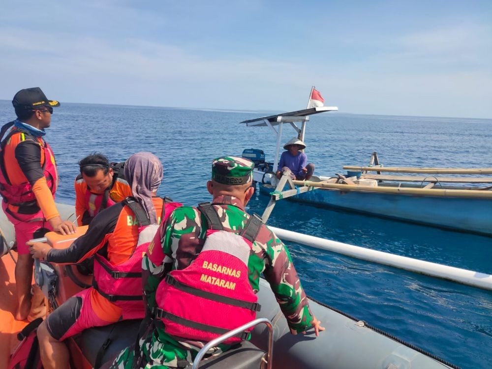 Tim SAR Hentikan Pencairan Nelayan Lombok Utara yang Hilang Melaut 