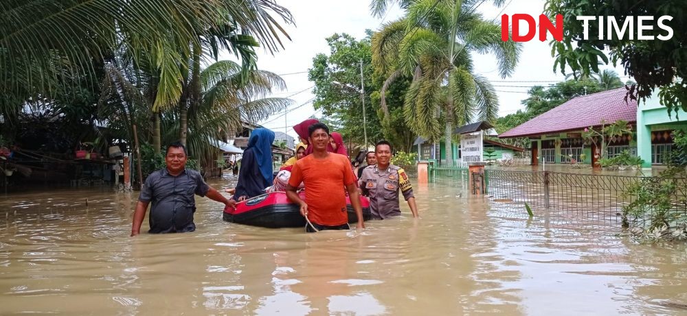Akibat Hujan Deras, 12 Kecamatan di Aceh Tamiang Dilanda Banjir