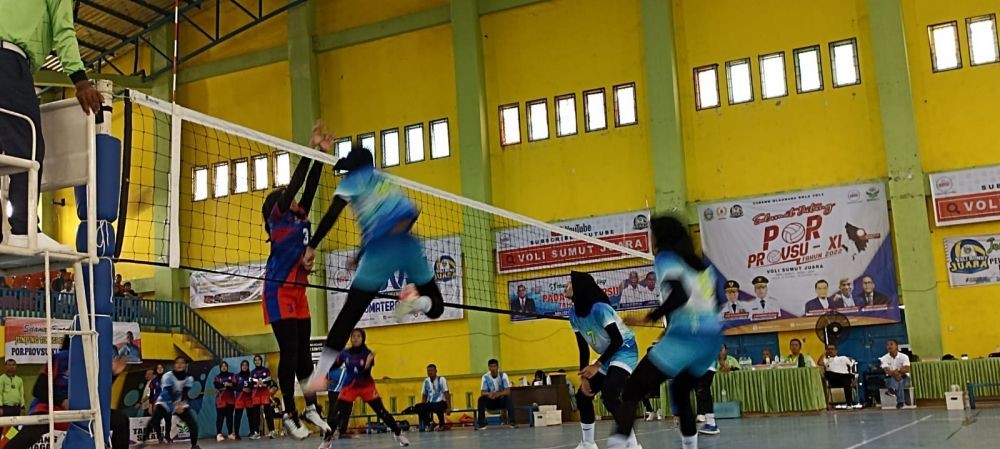 Tim Putri Medan Jumpa Asahan, Ulangan Final Voli Porprov Sumut 2019