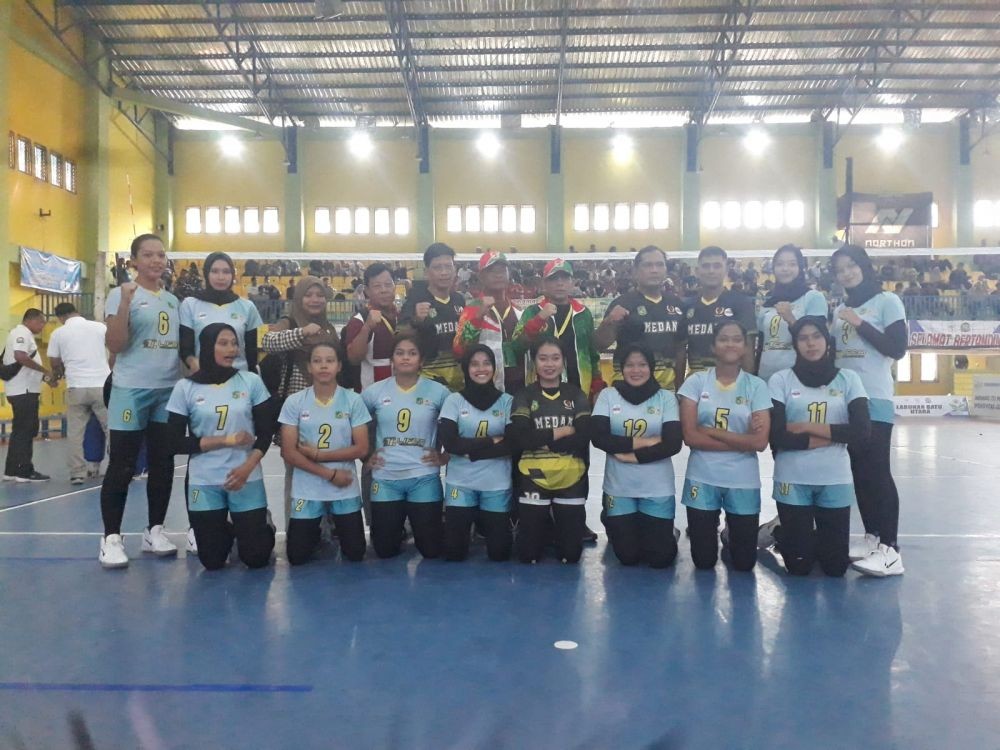 Tim Putri Medan Jumpa Asahan, Ulangan Final Voli Porprov Sumut 2019