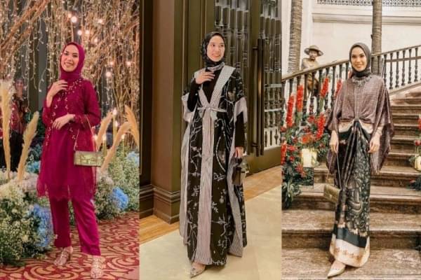 10 Style Kondangan Hijab Rizky Amelia, Modelnya Apik!