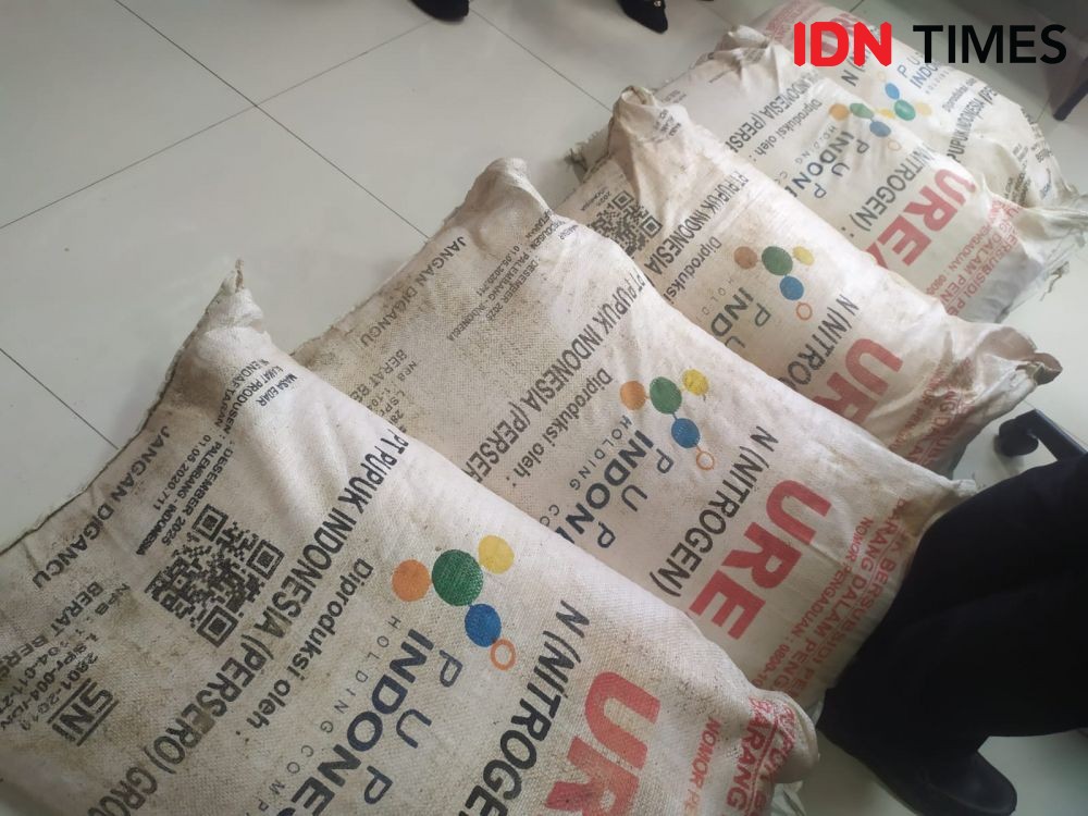 Polda Lampung Bongkar Penyalahgunaan Pupuk Bersubsidi Urea 8,7 Ton