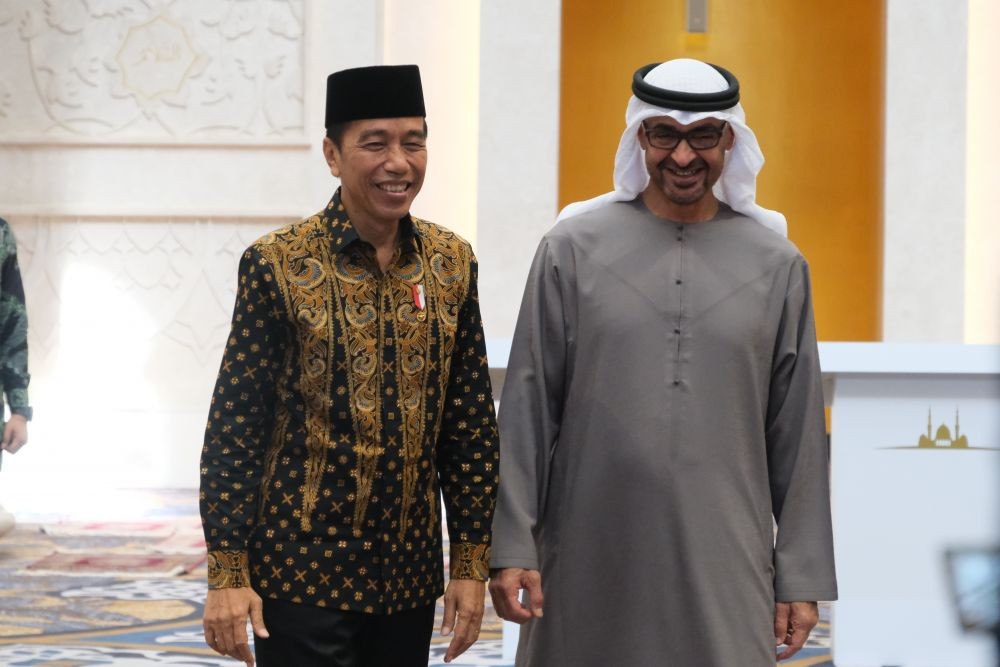 Usai Resmikan Masjid Raya, Presiden UEA Mampir ke Kediaman Presiden