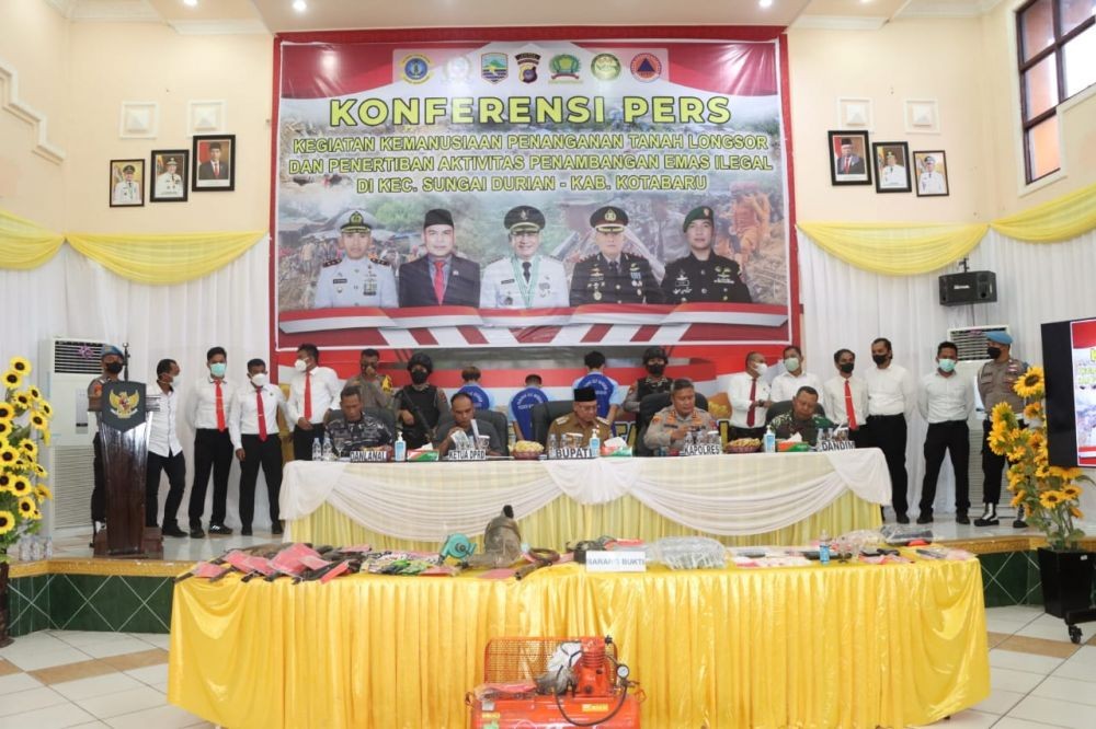Polisi Amankan Tiga Pemilik Tambang Emas Ilegal di Kotabaru