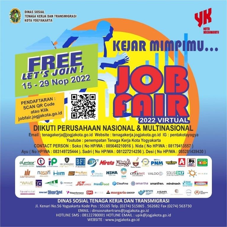 Pemkot Yogyakarta Gelar Job Fair, Ada 3 Ribu Lowongan Kerja!