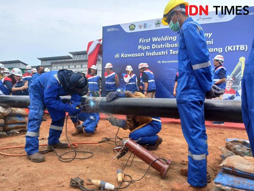 PGN Bangun Pipa Distribusi Gas Bumi KIT Batang, Siap Pakai