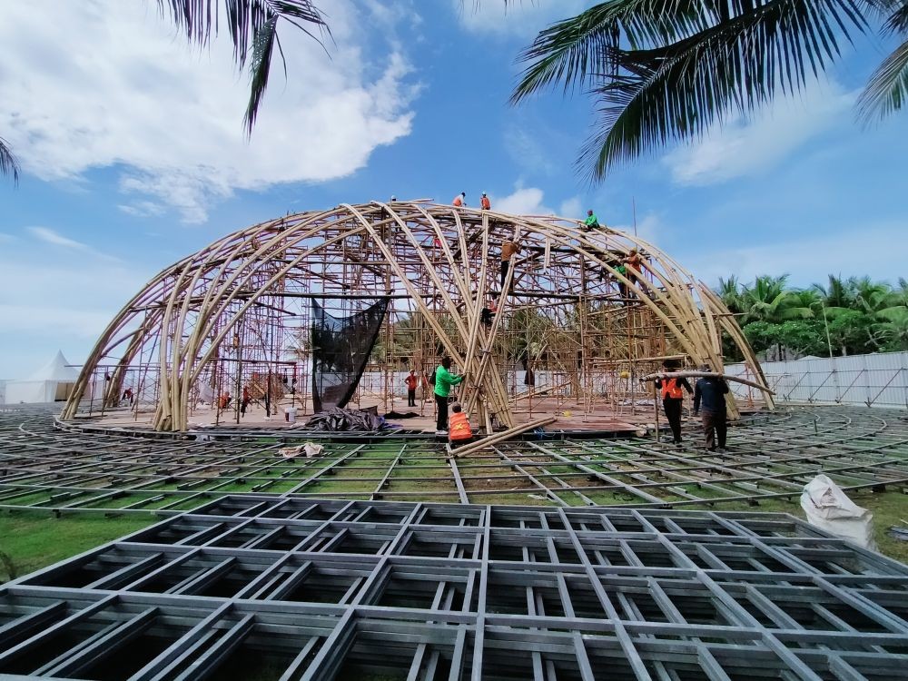 Dosen UGM Jadi Pembuat Bamboo Dome Tempat Santap Siang Pimpinan G20