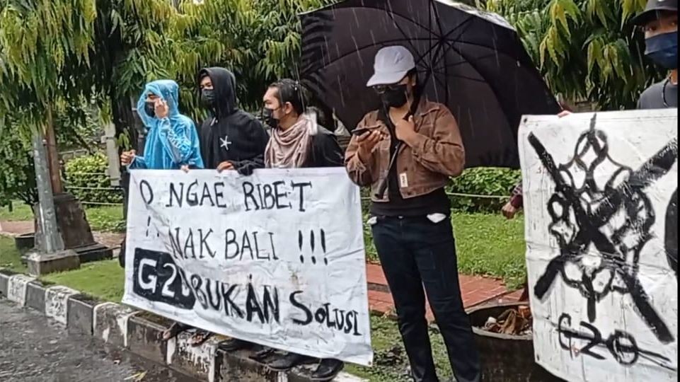 Aksi Damai Tolak KTT G20 di Bali, 7 Mahasiswa Dibina