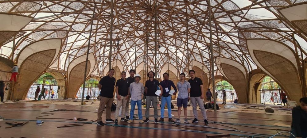 Dosen UGM Jadi Pembuat Bamboo Dome Tempat Santap Siang Pimpinan G20